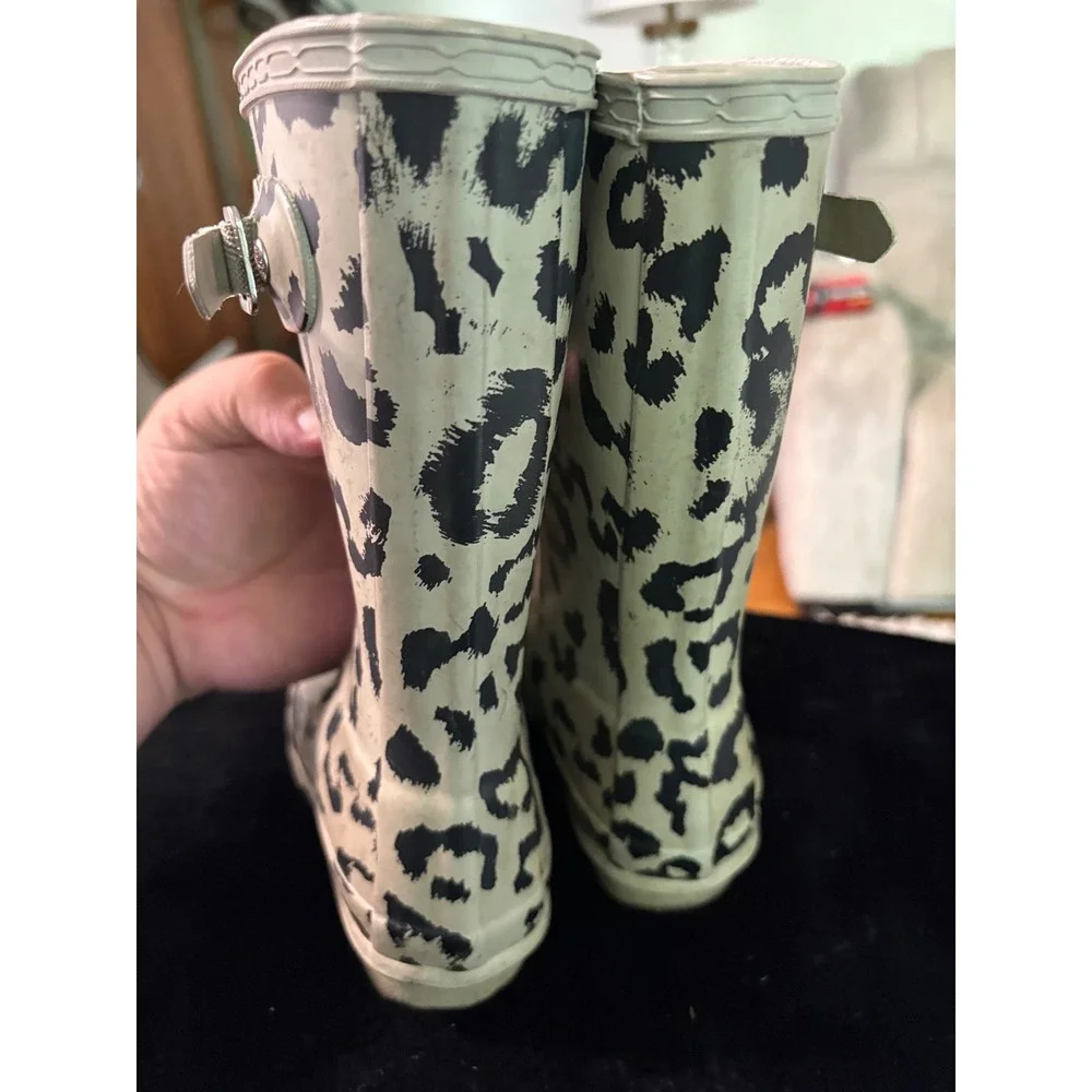 Hunter Original Kids Hybrid Print Leopard Rain Boots US 13G/1B EU 31 JFT7002RMA